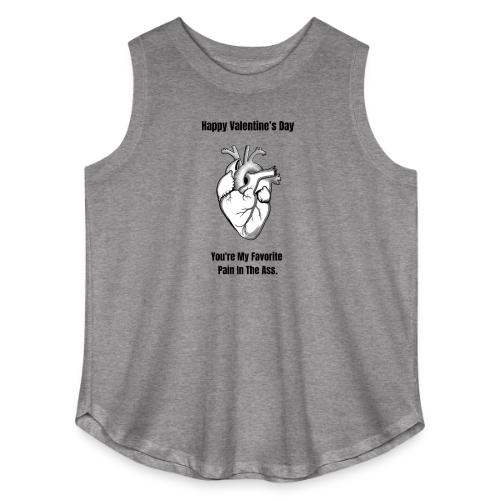 I'm Glad I Swiped Right T-Shirt | Funny Valentine - Women's Curvy Relaxed Tank Top