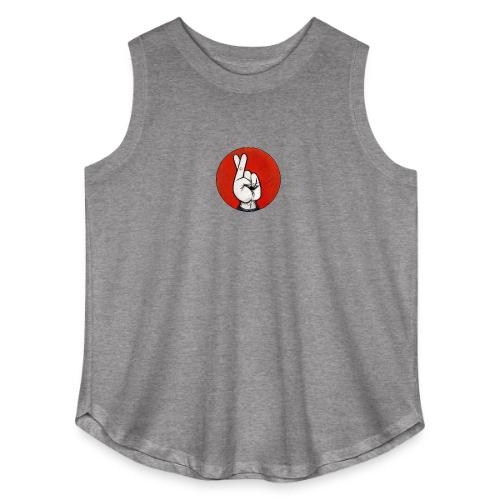 The Fakist Logo - Women's Curvy Relaxed Tank Top