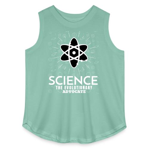 Science The Evolutionary Advocate White Design - Women's Curvy Relaxed Tank Top