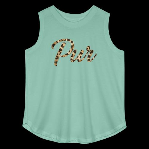 Pur Script - Women's Curvy Relaxed Tank Top