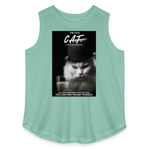 The Cool Cat - Women's Curvy Relaxed Tank Top