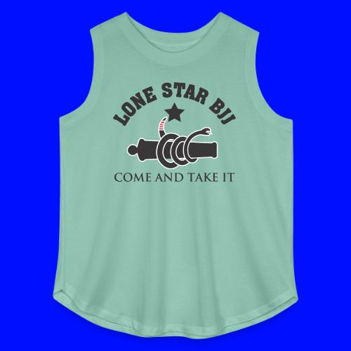 Lone Star BJJ - Come and Take It - Black and Red - Women's Curvy Relaxed Tank Top