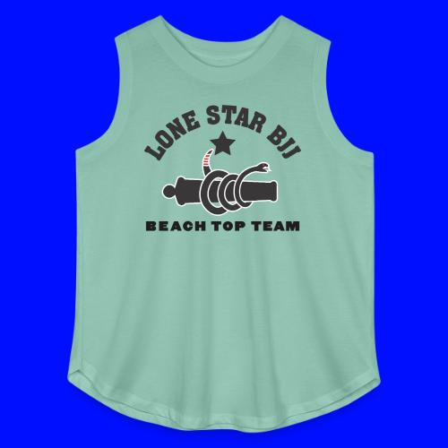 Beach Top Team - Lone Star BJJ - Black - Women's Curvy Relaxed Tank Top