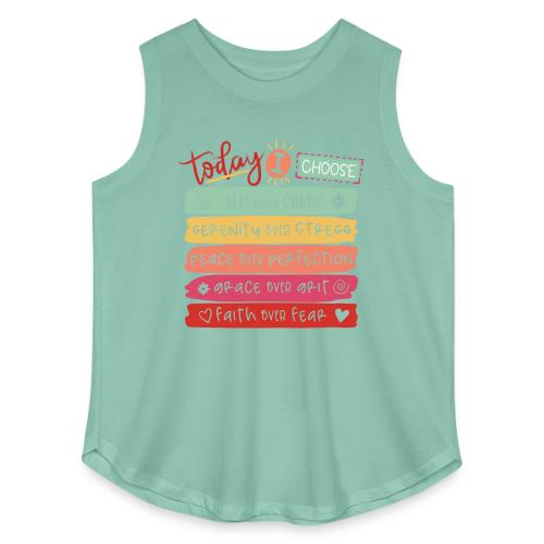 Harmony Collection - Today I Choose - Women's Curvy Relaxed Tank Top