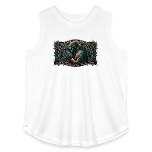 Easter Not My Will Gethsemane T Shirt, Bro Gift - Women's Curvy Relaxed Tank Top