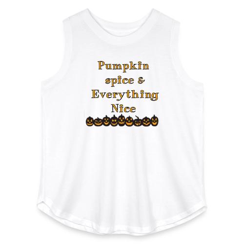 Pumpkin spice& everything nice - Women's Curvy Relaxed Tank Top