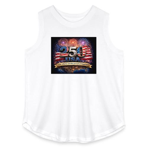 USA 250th Celebration - Women's Curvy Relaxed Tank Top