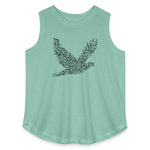 DOVE Peace in FLIGHT - Women's Curvy Relaxed Tank Top