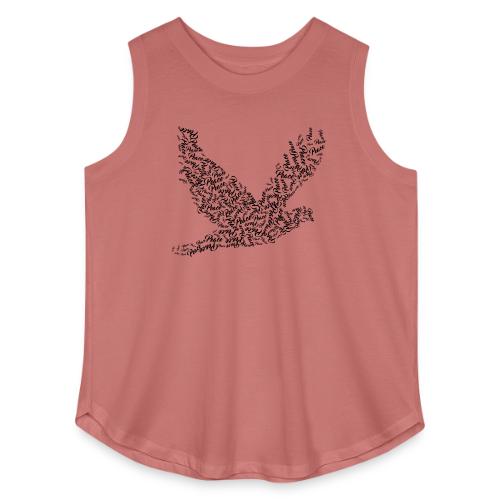 DOVE Peace in FLIGHT - Women's Curvy Relaxed Tank Top