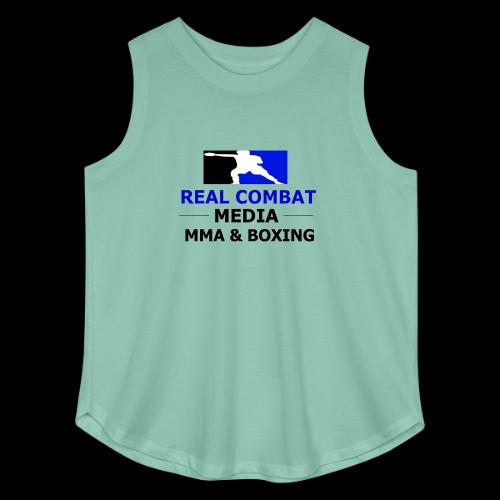 RCM MMA & BOXING Blue Logo - Women's Curvy Relaxed Tank Top