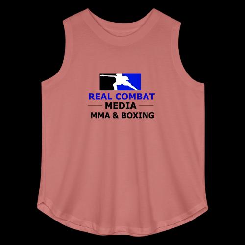 RCM MMA & BOXING Blue Logo - Women's Curvy Relaxed Tank Top