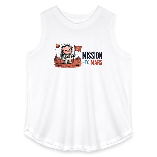 Mission To Mars Space Pig - Women's Curvy Relaxed Tank Top