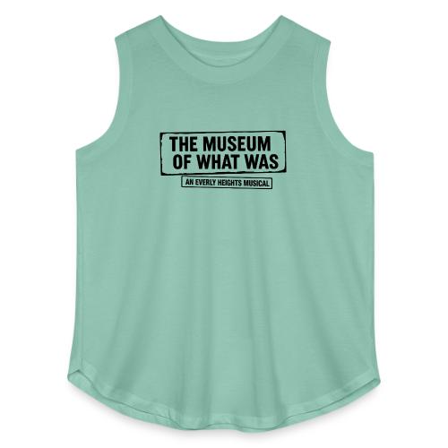 Museum of What Was Logo (Black) - Women's Curvy Relaxed Tank Top