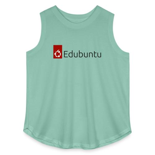 Edubuntu Logo 2023 - Black - Women's Curvy Relaxed Tank Top
