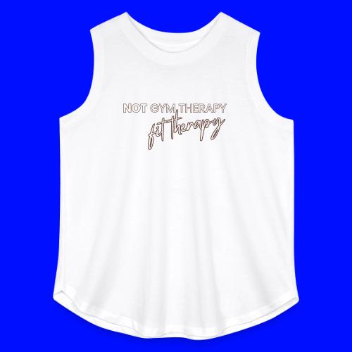 not gym therapy - Women's Curvy Relaxed Tank Top