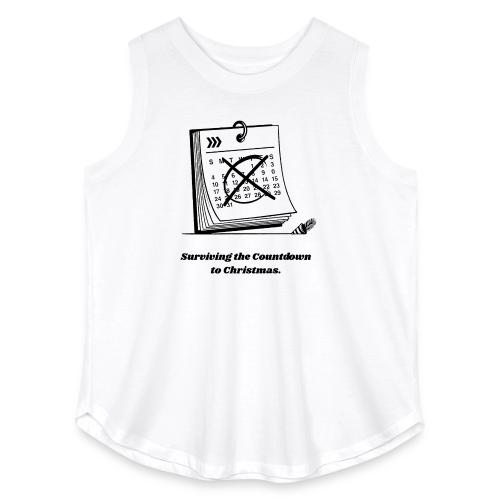 Countdown to Christmas T-Shirt - Women's Curvy Relaxed Tank Top