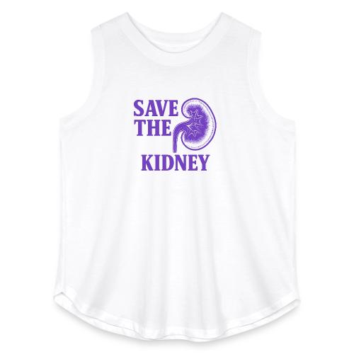 Save the kidney - Women's Curvy Relaxed Tank Top