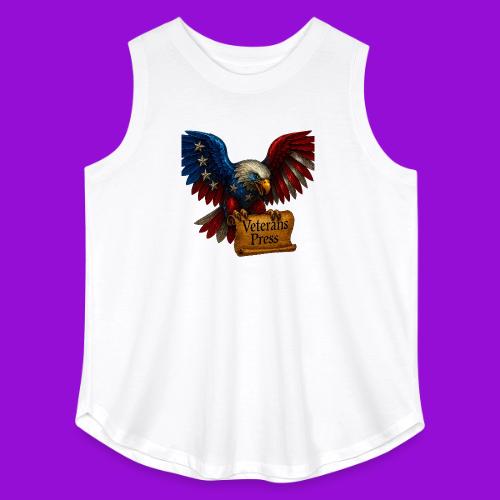 Veterans Press Bald Eagle - Women's Curvy Relaxed Tank Top