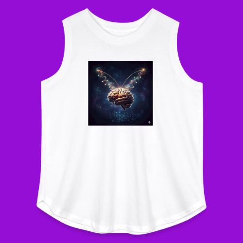 BrainTeas - Women's Curvy Relaxed Tank Top