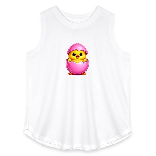 Easter Chick Pink - Women's Curvy Relaxed Tank Top
