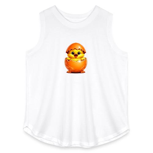 Easter Chick Orange - Women's Curvy Relaxed Tank Top