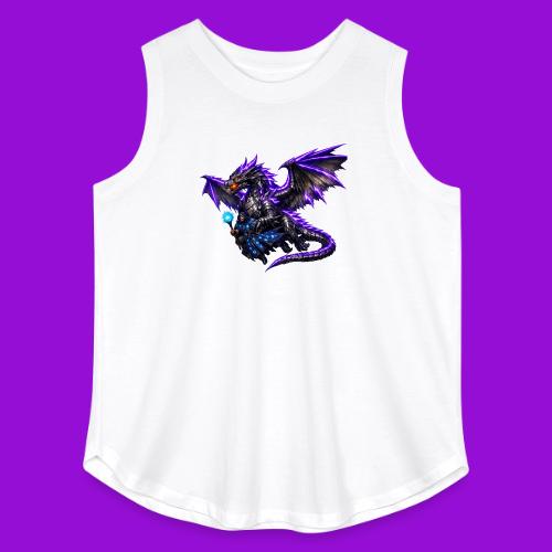 Neon Dragon and Battle Mage - Women's Curvy Relaxed Tank Top