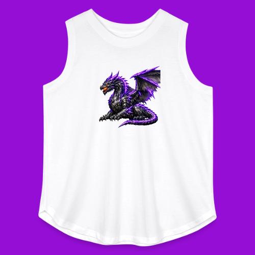Neon Dragon at Rest - Women's Curvy Relaxed Tank Top