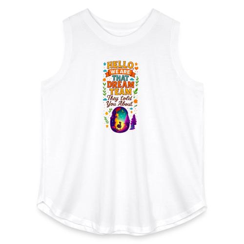 Dream Team Inspirational Graphic - Women's Curvy Relaxed Tank Top