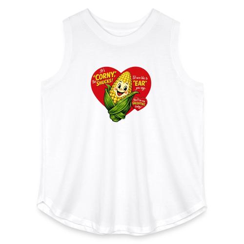 Corny Valentine T-Shirt - Women's Curvy Relaxed Tank Top