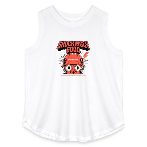 Funny Shockingly Good Electrician - Women's Curvy Relaxed Tank Top
