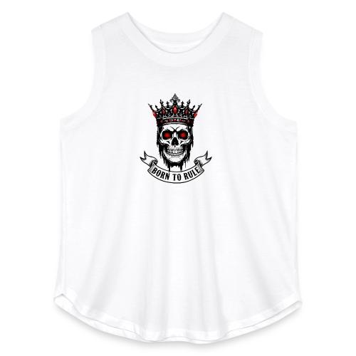 Born to Rule Skull King - Women's Curvy Relaxed Tank Top