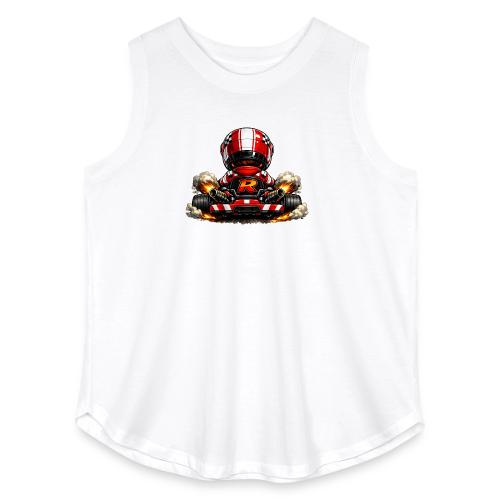 Carcadelogoracerback - Women's Curvy Relaxed Tank Top