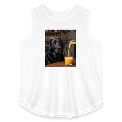 Golden Retriever Chill Juice Vibes - Women's Curvy Relaxed Tank Top