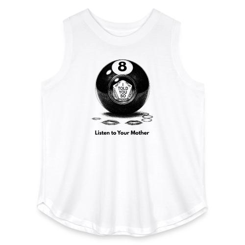 Sarcastic Mom T-Shirt Magic 8-Ball Oracle - Women's Curvy Relaxed Tank Top