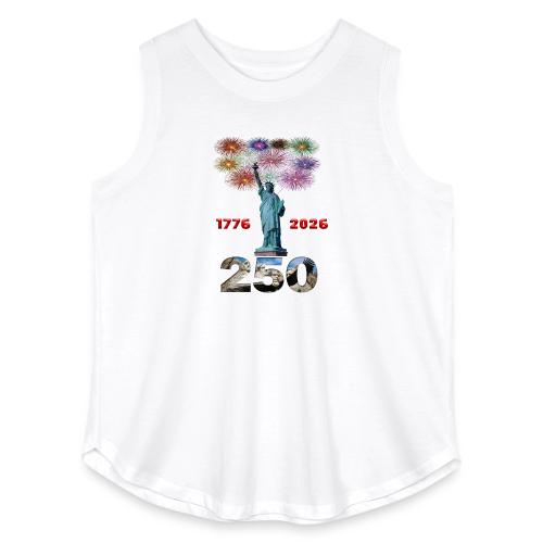 1776 - 2026 | 250 Years USA | Fireworks - Women's Curvy Relaxed Tank Top