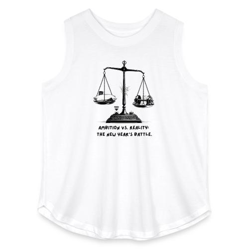 Ambition vs. Reality T-Shirt, Mug, & Leggings - Women's Curvy Relaxed Tank Top