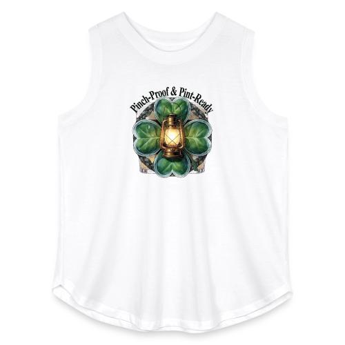 Pinch-Proof Lantern Clover T-Shirt - Women's Curvy Relaxed Tank Top