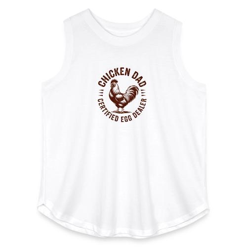 Chicken Dad – Certified Egg Dealer - Women's Curvy Relaxed Tank Top