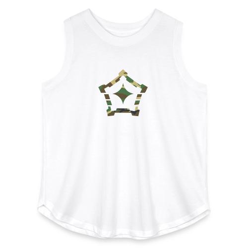 woodland camo png - Women's Curvy Relaxed Tank Top