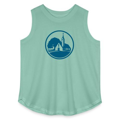 ELC Emblem Round - Women's Curvy Relaxed Tank Top