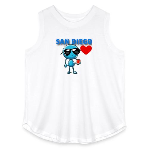 Smoon City_San Diego - Women's Curvy Relaxed Tank Top