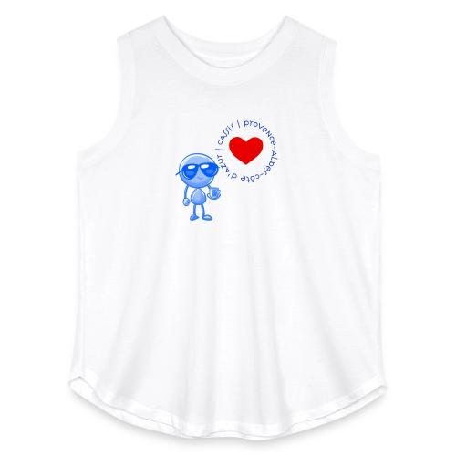Smoon City_Cassis Provence Alpes Côte d Azur - Women's Curvy Relaxed Tank Top