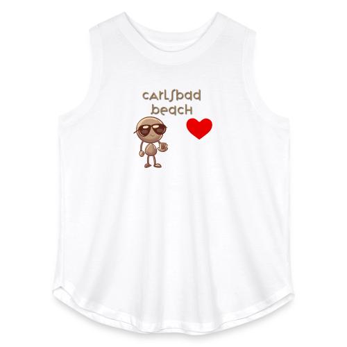 Smoon City_Carlsbad Beach - Women's Curvy Relaxed Tank Top