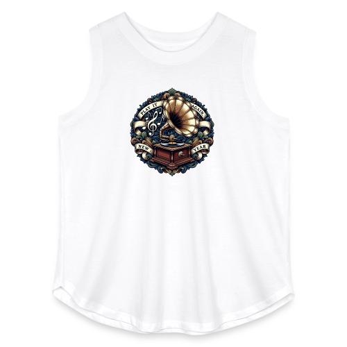 Ornate Phonograph T-Shirt - Women's Curvy Relaxed Tank Top