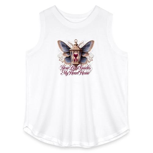 Your Light Guides My Heart HomeGifts T-Shirt - Women's Curvy Relaxed Tank Top