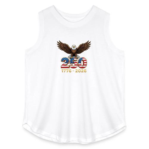 Eagle 250th Anniversary 1776-2026 - Women's Curvy Relaxed Tank Top