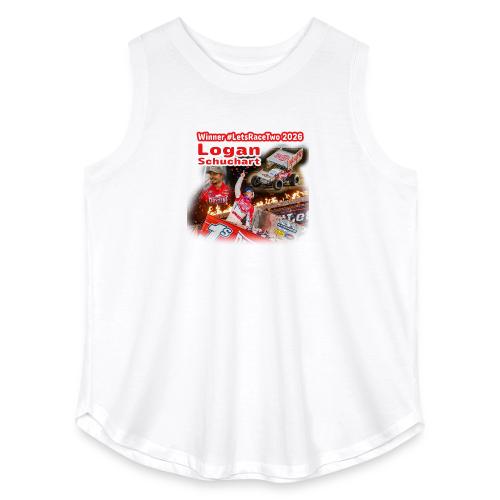 Logan Schuchart #LetsRaceTwo Winner - Women's Curvy Relaxed Tank Top