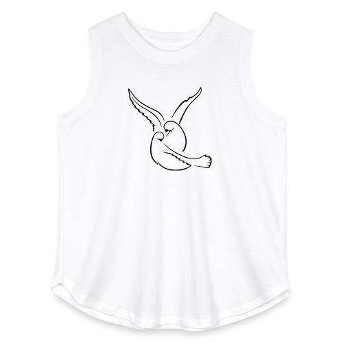 EMBRACED_TURTLEDOVES - Women's Curvy Relaxed Tank Top