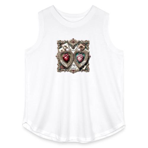 Keeper of My Deepest Love Victorian Locket T-Shirt - Women's Curvy Relaxed Tank Top