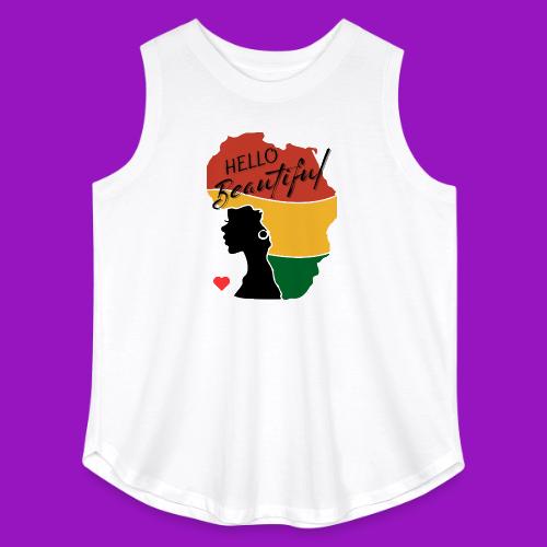 Hello Beautiful🤎 - Women's Curvy Relaxed Tank Top